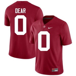 Embroidery AK Dear College Football Roll Tide Men's #0 Crimson Jersey 491969-495