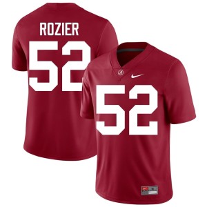 2026 The Tide Mens #52 Crimson College Football Alex Rozier Jersey 265632-248