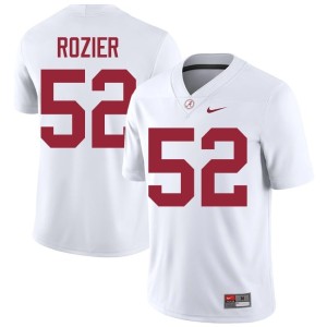 Stitched Alex Rozier #52 College Football White Crimson Tide Men's Jerseys 429731-888