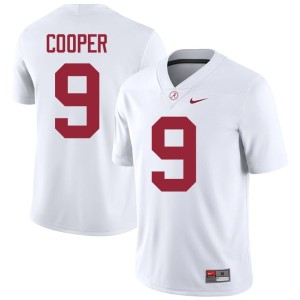 Limited Men White Amari Cooper College Football #9 UA Crimson Tide Jersey 300561-971