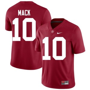 Player #10 Austin Mack Crimson Mens College Football UA Jerseys 678073-413