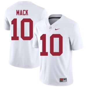 Stitched Crimson Tide #10 Austin Mack Men White College Football Jersey 909568-924