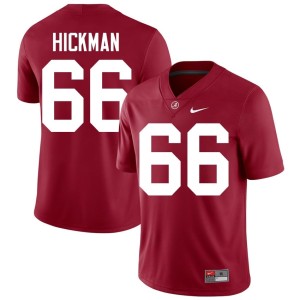 Stitched The Tide #66 Men Baker Hickman College Football Crimson Jersey 198713-176