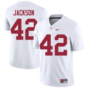 Stitched College Football #42 Ben Jackson White UA Men Jerseys 172343-898