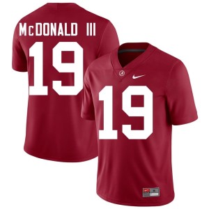 NCAA UA Crimson College Football Chuck McDonald III #19 Men Jersey 282426-575