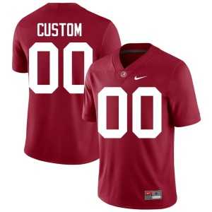 Limited Men's Crimson Custom Bama College Football #00 Jerseys 420112-714