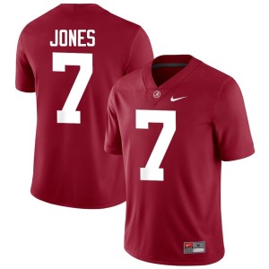 NCAA College Football Crimson #7 Alabama DaShawn Jones Mens Jersey 321136-758