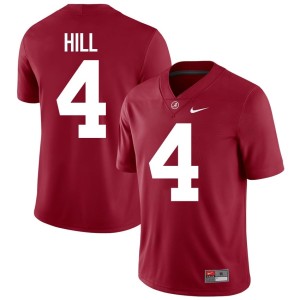 Alumni Men Alabama Crimson Tide Daniel Hill College Football Crimson #4 Jersey 369358-525
