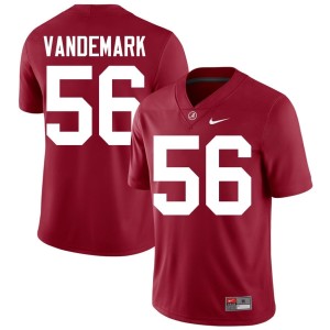 NCAA College Football Crimson Geno VanDeMark #56 Go Bama Men's Jerseys 234890-391