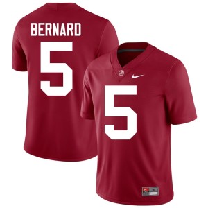 High School Men's Crimson Tide Germie Bernard College Football Crimson #5 Jersey 812013-972