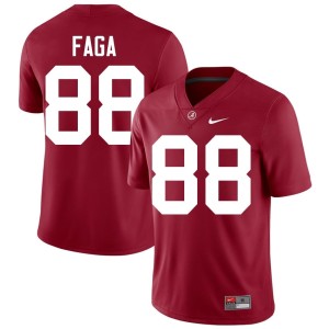 Player Crimson Men's Crimson Tide Isaia Faga #88 College Football Jerseys 527266-117