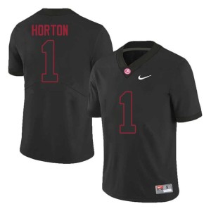 2026-27 Isaiah Horton UA Crimson Tide Men College Football #1 Black Jerseys 294994-633