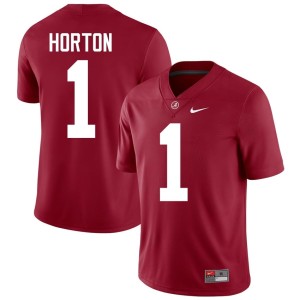 University #1 Men Crimson UA Crimson Tide College Football Isaiah Horton Jersey 371205-772