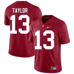 Game College Football Bama #13 Mens Ivan Taylor Crimson Jersey 887820-694
