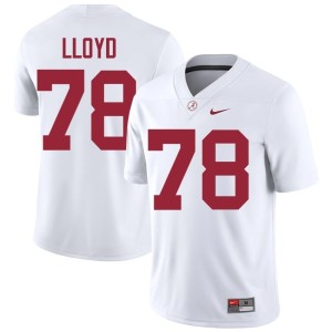 Player #78 Mens White Jackson Lloyd Alabama College Football Jerseys 938139-626