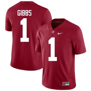 NCAA UA College Football Jahmyr Gibbs Crimson Men's #1 Jersey 731049-777
