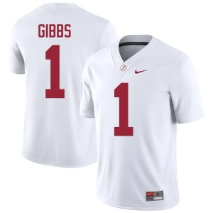 Stitched Jahmyr Gibbs Bama College Football White #1 Mens Jerseys 814837-314