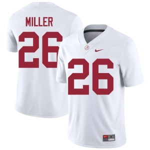Alumni White Jam Miller Mens College Football #26 Crimson Tide Jerseys 633362-232