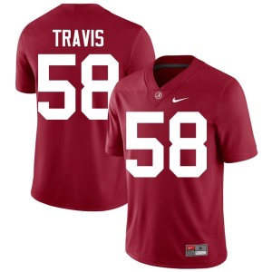 High School Crimson Jamison Travis Bama Men's #58 College Football Jersey 721413-933