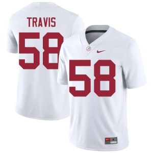 Replica The Tide White College Football #58 Men's Jamison Travis Jersey 350242-309