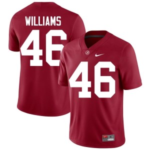 High School Men Jay Williams University of Alabama College Football Crimson #46 Jerseys 525948-382