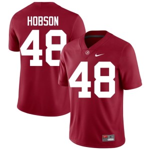 Player Bama College Football Jayden Hobson #48 Crimson Mens Jerseys 453147-416