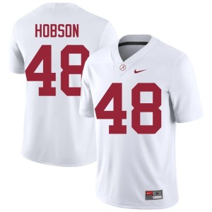 Game Jayden Hobson Roll Tide Mens College Football #48 White Jerseys 571342-244
