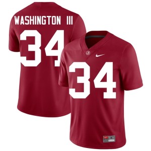 Alumni Crimson College Football #34 Men Jessie Washington III Alabama Jersey 709314-287