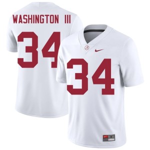 Replica Jessie Washington III College Football Mens #34 White Bama Jerseys 872570-191