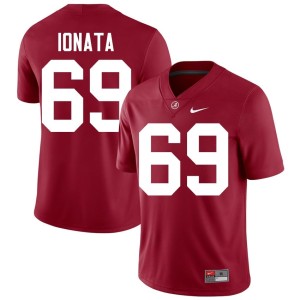 Stitched Mens #69 Crimson College Football University of Alabama Joseph Ionata Jersey 509744-191