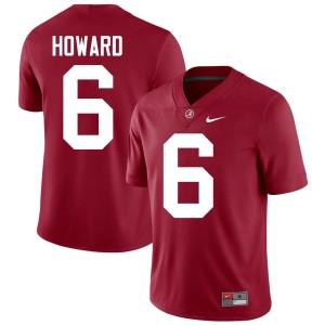 Replica College Football Men UA Crimson Tide Kameron Howard Crimson #6 Jersey 622308-746