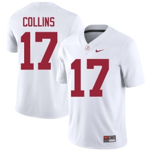 Limited Alabama Crimson Tide White Kelby Collins College Football Men's #17 Jerseys 333521-578