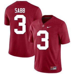 Stitched College Football Keon Sabb Crimson #3 Men's Bama Jersey 212814-161