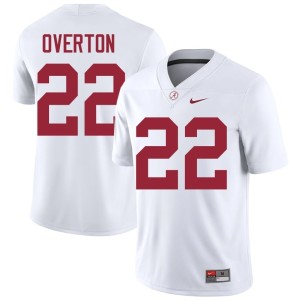 University White LT Overton Go Bama College Football #22 Men's Jersey 317913-813