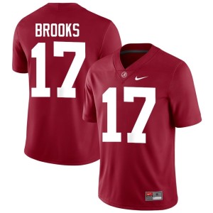 Alumni Mens #17 Crimson Lotzeir Brooks The Tide College Football Jersey 960912-505
