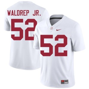 2026-27 College Football Mal Waldrep Jr. UA Crimson Tide White Men #52 Jerseys 424999-212