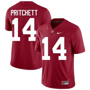 Player Crimson Marshall Pritchett University of Alabama College Football Mens #14 Jerseys 810114-510