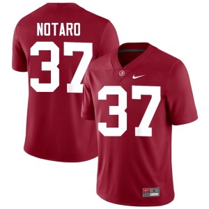 Replica #37 Bama Mens College Football Peter Notaro Crimson Jerseys 555471-642
