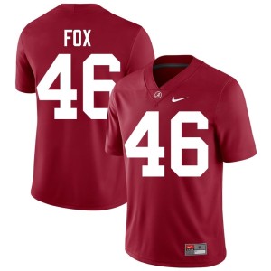 High School Men College Football Peyton Fox #46 Crimson Crimson Tide Jersey 584192-280