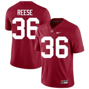 Official College Football Mens #36 QB Reese Crimson Alabama Jerseys 593274-851