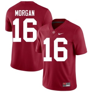 NCAA College Football Red Morgan Crimson Crimson Tide #16 Men's Jerseys 466095-243