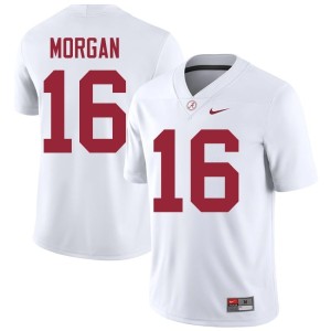 Player White Red Morgan College Football Roll Tide #16 Mens Jerseys 197865-840
