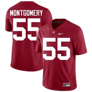 2026 Go Bama College Football Crimson Roq Montgomery Mens #55 Jersey 323505-796