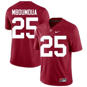 NCAA Alabama #25 Steve Bolo Mboumoua Men Crimson College Football Jerseys 486807-507