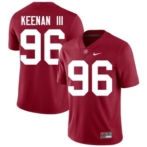 University Mens Crimson College Football #96 Tim Keenan III Bama Jersey 835587-767