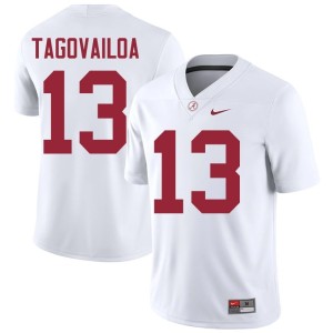Player Tua Tagovailoa White College Football #13 Men Crimson Tide Jersey 848609-400