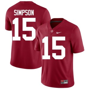 2026-27 Bama #15 Ty Simpson College Football Mens Crimson Jersey 922970-465