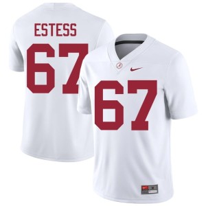 University White College Football Men Bama Wade Estess #67 Jerseys 469571-207