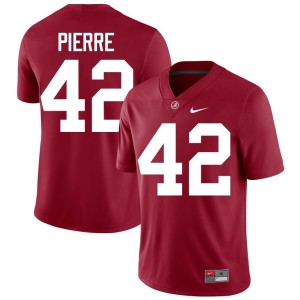 2026-27 The Tide Crimson College Football Mens Yhonzae Pierre #42 Jerseys 480239-902