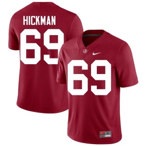 High School University of Alabama #69 College Football Men Baker Hickman Crimson Jerseys 883564-281